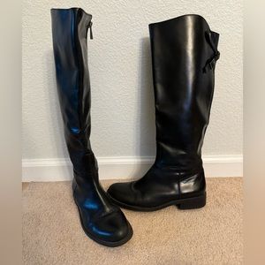 Vince Camuto Tall Black Leather Boots Kadia